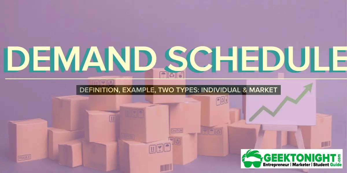 Demand Schedule in Economics, Definition, Example, Types