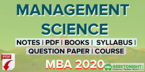 tqm assignment topics Read more about the article Management Science Notes | PDF, Syllabus, Book | MBA 2021