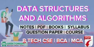 Read more about the article Data Structures and Algorithms Notes | PDF | B Tech 2021