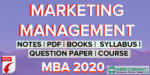 Marketing Management Notes PDF, Syllabus | MBA [2021]