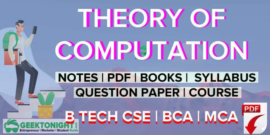 Theory of Computation Notes