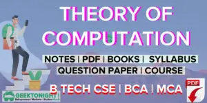 Read more about the article Theory of Computation Notes | PDF, Syllabus | B Tech 2021