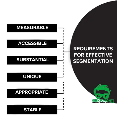 Requirements for Effective Segmentation