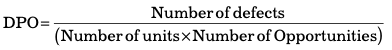 DEFECTS PER OPPORTUNITY (DPO)