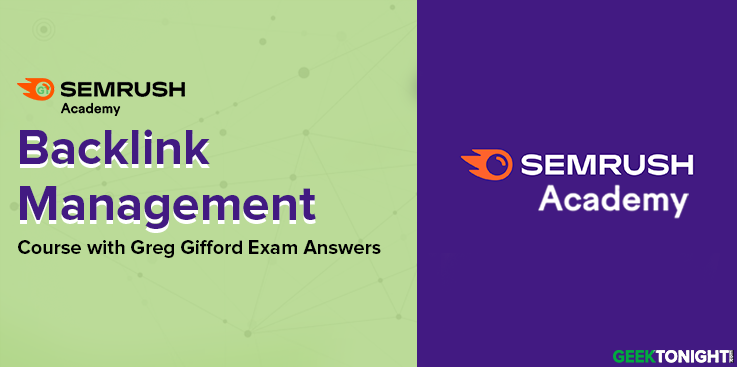 Backlink Management Course with Greg Gifford Exam Answers