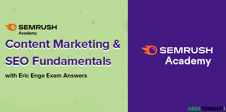 Content Marketing and SEO Fundamentals with Eric Enge Exam Answers
