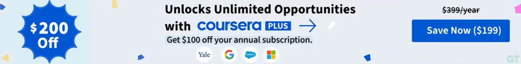 Coursera $200 Off