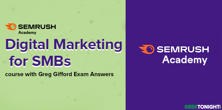 Digital Marketing for SMBs with Greg Gifford Exam Answers
