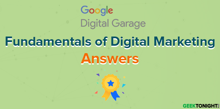 Fundamentals of Digital Marketing Answers