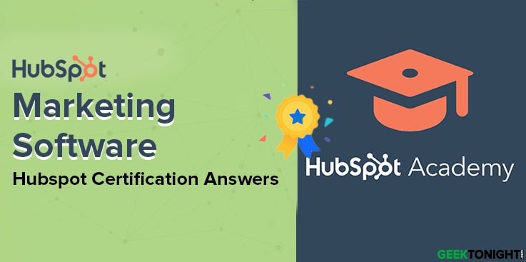 HubSpot Marketing Software Certification Answers