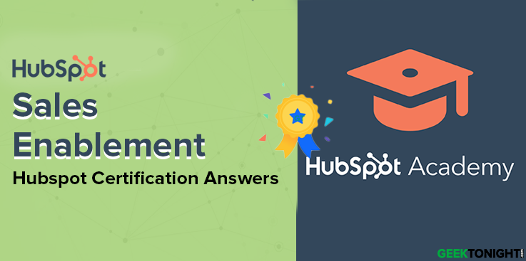 HubSpot Sales Enablement Certification Answers