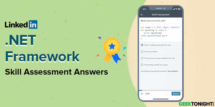 LinkedIn .NET Framework Skill Assessment Answers