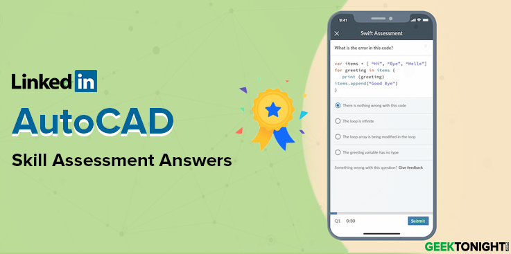 LinkedIn AutoCAD Skill Assessment Answers