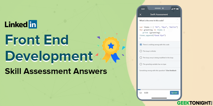LinkedIn Front End Development Skill Assessment Answers