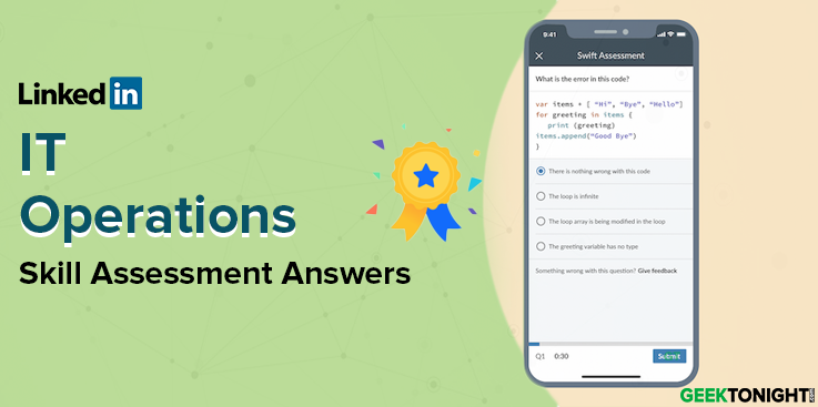 LinkedIn IT Operations Skill Assessment Answers