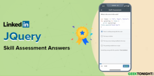 Read more about the article LinkedIn JQuery Skill Assessment Answers (2023)