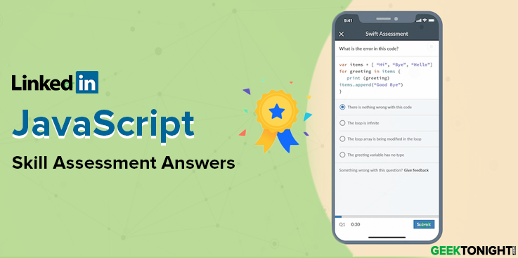 LinkedIn JavaScript Skill Assessment Answers