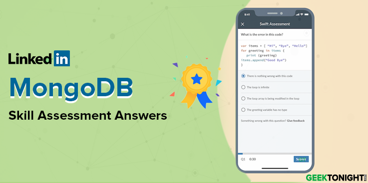 LinkedIn MongoDB Skill Assessment Answers