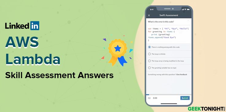 Linkedin AWS Lambda Skill Assessment Answers