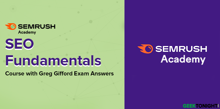 SEO Fundamentals Course with Greg Gifford Exam Answers