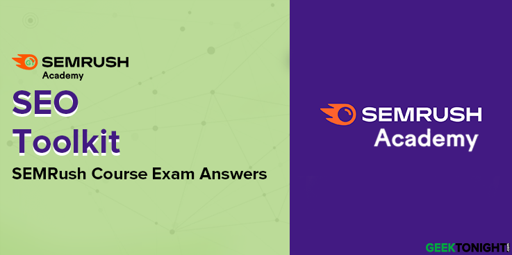 Semrush SEO Toolkit Course Exam Answers