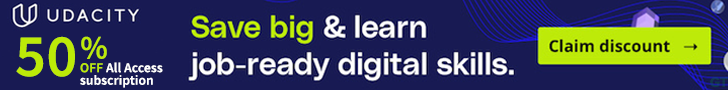 Udacity Offer 50 OFF